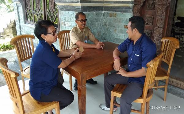 Anjangsana Plt. kadiskop, Nakertrans ke Lpk Brilliant College dusun Cekeng Susut Bangli 2018 