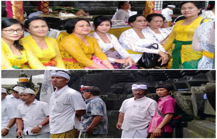 Bakti pengayar diskop.nakertrans ke Pura Gunung Raung 