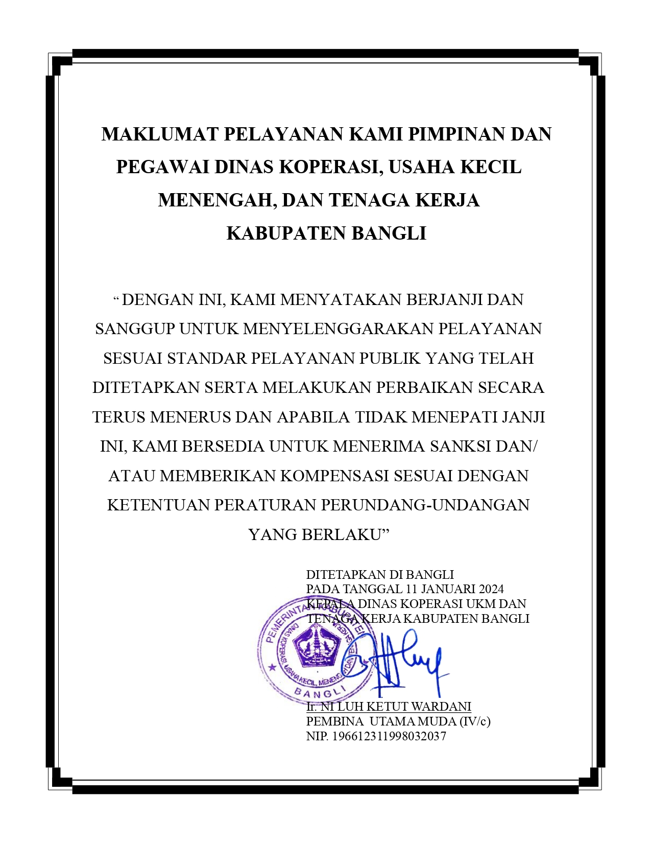 maklumat pelayanan
