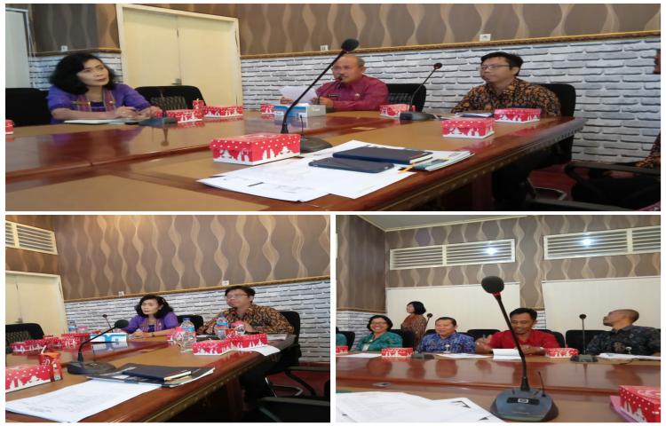 Rapat Desiminasi Kajian Fiskal Regional di ruang Rapat Arjuna Setda Bangli