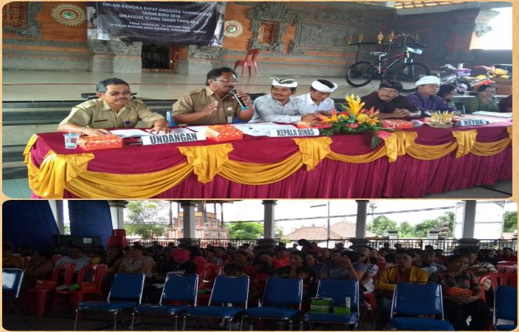 Bidang Kelembagaan Pengawasan menghadiri RAT Koperasi Sri Arta Sedana Desa Katung Kintamani